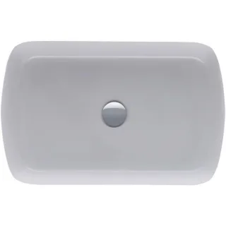 Duravit Collection One Aufsatzbecken 2384600079 60x40cm, ohne Hahnloch, Überlauf, Hahnlochbank, geschliffen, weiß Hochglanz