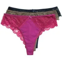 Ulla Popken Slip Strings 3er-Pack Spitze