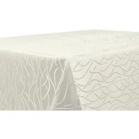 Beautex Tischdecke Damast Jacquard bügelfrei pflegeleicht Streifenmuster Tischwäsche (1-tlg), Mercerisiert, Hochwertiger Jacquard, Formstabil