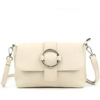 ITALYSHOP24 Schultertasche MADE IN ITALY Damen Leder Tasche Umhängetasche Cross Over Body Clutch, Messenger Bag Brusttasche Hüfttasche Freizeit Abendtasche Smartphone
