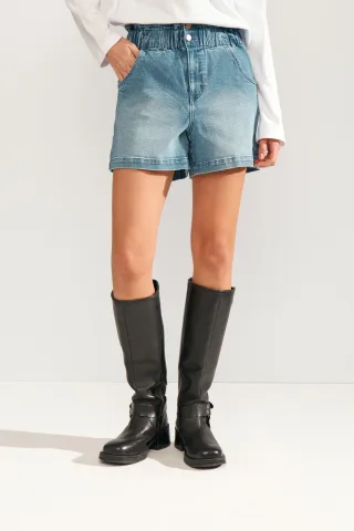 Nümph - NULULU DENIM SHORTS medium blue denim - Gr. - 36