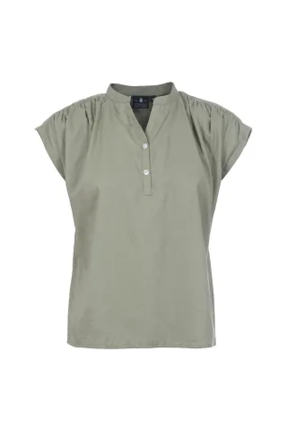 squesto - Bluse 1/2 olive - Gr. - 36