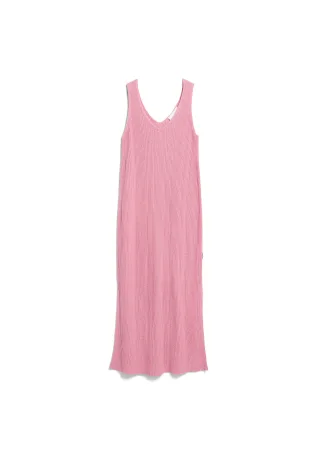 Armedangels - LINEN BLEND KNIT DRESS washed berry - Gr. - L