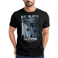 Neverless Print-Shirt Neverless® Herren T-Shirt Los Angeles California USA Sommer Bedruckt mit Print