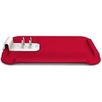 Ornamin Frühstücksbrett ORNAMIN Großes Essbrettchen mit Zubereitungshilfe, Qualitätskunststoff, (Set, 1-St., 1x Essbrettchen I 1x Zubereitungshilfe), Esshilfe l Alltagshilfe l Schneidebrett l Made in Germany