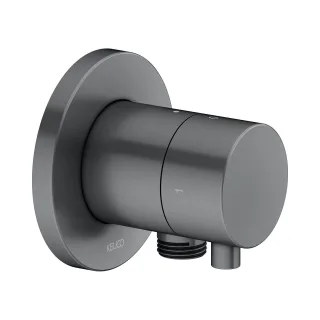 Keuco 2-Wege Ab-u.Umstellv.IXMO Comf.59557, Schlauchanschluss, rund,Schwarzchr. geb., 59557131101 59557131101