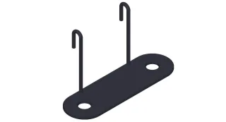 Giese Highbord schwarz matt mit Schichtstoff (HPL) in schwarz, 30456-14 30456-14