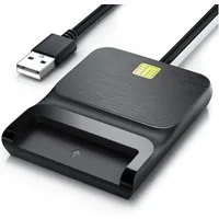 CSL Speicherkartenleser USB SmartCard Reader / Chipkartenleser, Sim Kartenleser, USB 2.0, Cardreader für SIM Cards, SD, MicroSD, für Mac OS X & Windows 7-11