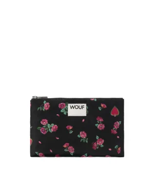 wouf - Pouch - Blüte schwarz - Gr. - OS