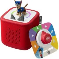 tonies Hörspielfigur tonies® Toniebox 2 Starter Set Rot mit Paw Patrol tonie® Chase und Pla