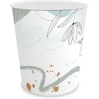 itenga Papierkorb itenga Papierkorb für Kinder und Erwachsene - Motiv Blumenmuster - ca.
