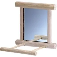 Nobby Tier-Spiegel Holzspiegel mit Landeplatz
