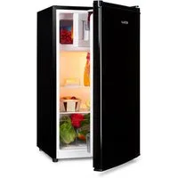 Klarstein Kühl-/Gefrierkombination Cool Cousin Kühl-Gefrier-Kombi 80L mit Crisper R600a 40 dB 0°C 10034547, 84 cm hoch, 48 cm breit, Mini-Kühlschrank Mini Fridge mit Glasablagen R600a leise