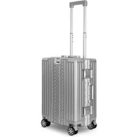WINLIFE Trolley WINLIFE®Größe M, L, XL Reisekoffer Alu-Rahmen ABS & TSA Schloss Silber, 4 Doppelrollen Rollen, Stoßfest, TSA-Schloss, 360°-Doppelrollen, Leicht