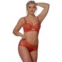 After Eden D-cup & up Slip Tessa Mit Spitze, mit Satin, feminin, elegant, bequem, weich, elastisch, eng