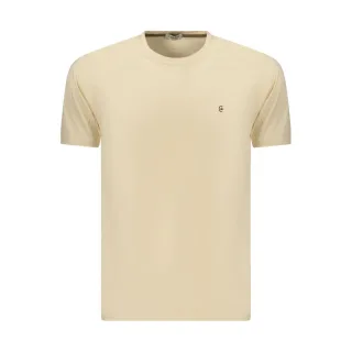 Coveri Moving Beige Baumwoll T-Shirt für Herren