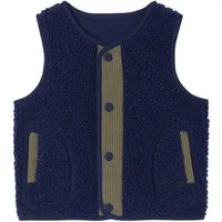 vertbaudet Strickjacke Weste, ärmellos, mit Druckknöpfen vorne
