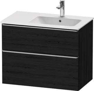 Duravit D-Neo Waschtischunterbau wandhängend Eiche Schwarz Matt 810x462x625 mm - DE4367070160000 DE4367070160000