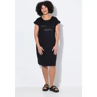 Angel of Style Jerseykleid Shirtkleid A-Linie Jersey Glitzer-Schriftzug