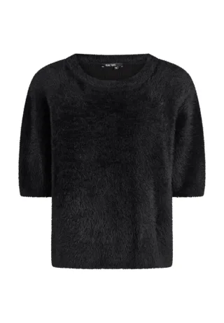 Marc Aurel - Pullover in Pelzoptik black - Gr. - 36