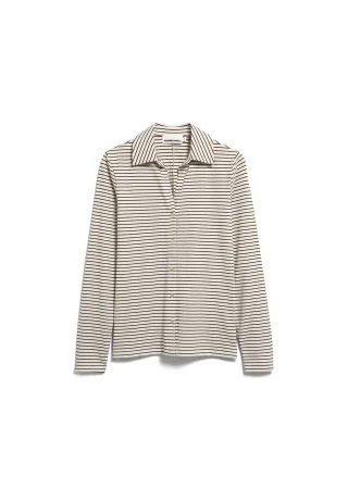Armedangels - NALAANNIA STRIPE BLOUSE oatmilk-black - Gr. - XS