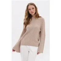 Passioni Strickpullover mit weiten Ärmeln