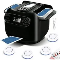 AKKEE Spiel Automatischer Kartenmischer und Dealer-Automat, Kartenmischer elektrisch