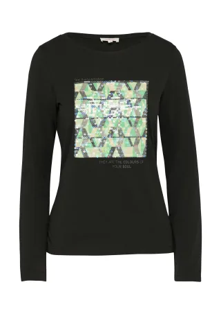 s.Oliver - T-Shirt schwarz - Gr. - 38
