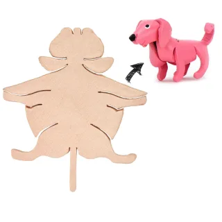 Labrador Retriever DIY Figur aus Leder