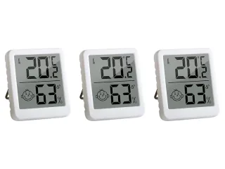 DAYHOME Digitales Thermo-Hygrometer TH-10, 3 Stück