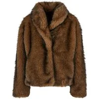 URBAN CLASSICS Winterjacke Urban Classics Ladies Short Faux Fur Jacket (1-St)