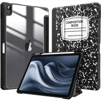 Fintie Tablet-Hülle für iPad Air 11'' M4/M3/M2(2026/2025/2024), iPad Air 5/4 Gen 2022/2020 10.9 Zoll, mit Stifthalter, Hülle mit transparenter Hartschale auf der Rückseite