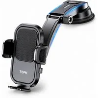 StellarLuma Handy-Halterung Handyhalterung Telefonhalterung Auto Halterung Smartphone Drehbar, (bis 6,9 Zoll, Packung, Telefonhalterung mit 360° Drehung und verstellbarem Arm, für Ihr Auto)