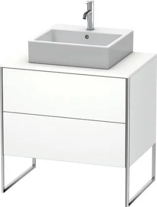 Duravit XSquare Konsolenwaschtischunterbau bodenstehend Weiß Supermatt 800x548x778 mm - XS492008484 XS492008484