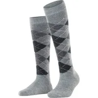 Burlington Kniestrümpfe Whitby Einheitsgröße 36-41, Argyle-Muster, weiche Haptik