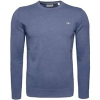 Gant Rundhalspullover Classic Cotton C-Neck Herren Hoodie, Sweatshirt, Pulli, Strickpullover, Hoody