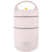 Zaewry Thermobehälter Edelstahl Lunchbox to go – Warmhaltebehälter Edelstahl, Edelstahl, Auslaufsicherer Lunchbox - Vielseitiger Müsli to go Becher