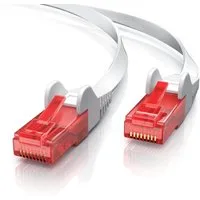 CSL LAN-Kabel, CAT.6, RJ-45 (Ethernet) (3000 cm), CAT 6 Flachband Netzwerkkabel Gigabit 1000Mbit/s Patchkabel flach 30m