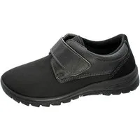 Fischer-Markenschuh Ortho Aktiv Klettschuh aus Stretch/Lederimitat, mit Molton-und Mircotexfutter, Weite H