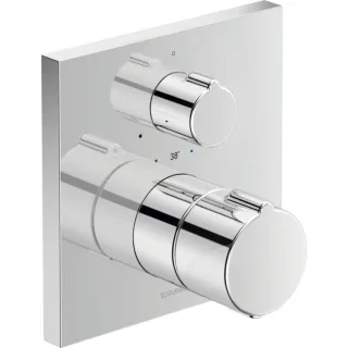 Duravit C.1 Unterputz Brausethermostat C14200015010, 1 Verbraucher, mit Abstellventil