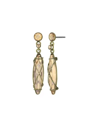konplott - Ohrringe - Gem Chandelier gelb