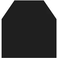 Hanseatic Bodenschutzplatte für Kaminöfen Sechseck 100 Stahl, 1-St., Stahl-Sechseck, 100 x 120 cm, 2mm Stärke, schwarz, zum Funkenschutz