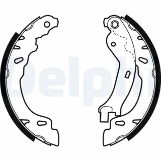 Delphi Bremsbacken hinten Fiat 500 Panda Ford Ka