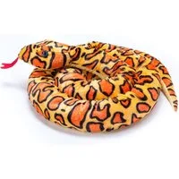 HF Home Flair Kuscheltier 1x Home Flair hochwertige Plüschtier Schlange I 250 cm (Orange) (1-St), als Kuscheltier und praktischer Zugluftstopper