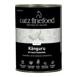 Catz finefood Nassfutter Katze Pure Adult Känguru 24x400 g