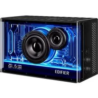 Edifier® QD35 Bluetooth-Lautsprechersystem Schwarz Lautsprechersystem (Bluetooth, 40 W, mit RGB-Lichteffekten und zwei Ladeanschlüssen)