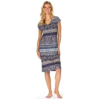Ascafa Strandkleid Beach (Packung, 1-tlg., 1-teilig) Damen Strandkleid 100cm Sommerkleid Maritim Strandmode