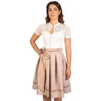 Trachtl Dirndl DAMEN FALTENROCK LENA Creme 44