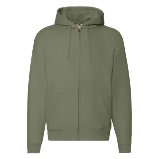 Fruit of the Loom - "Premium" Hoodie mit durchgehendem Reißverschluss für Herren (Klassisch Olivgrün)