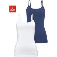 H.I.S Unterhemd (2er-Pack) aus elastischer Baumwoll-Qualität, Spaghettiträger-Top, Unterziehshirt